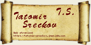 Tatomir Srećkov vizit kartica